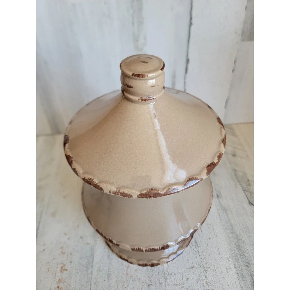 Biscotti Brown Cookie Jar citta del Venezia Ceramic Designpac Panetteria